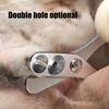 Cat Nail Clippers Circular Hole Ergonomic Double-Hole Positioning Blades Grooming Supplies Pet Trimmer Clippers for Cats Dogs