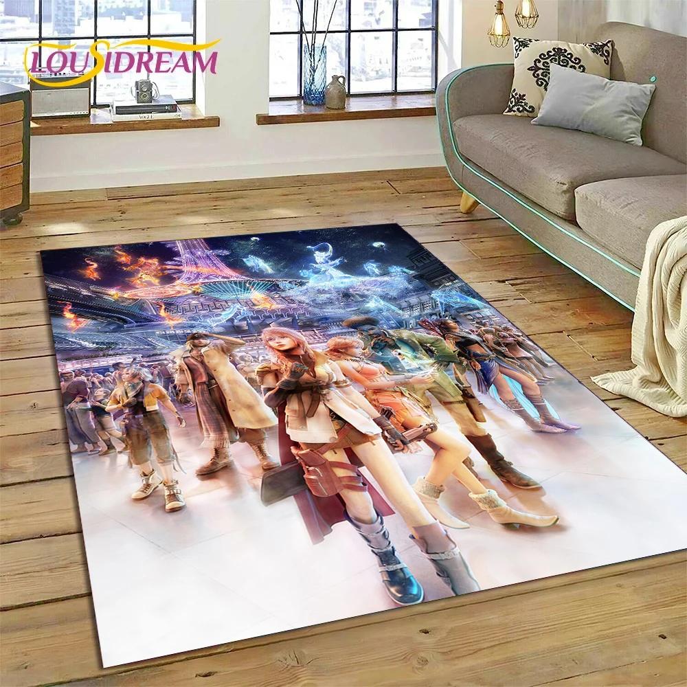 Final Fantasy Series Games Cartoon Carpet Rug for Bedroom Living Room Home Sofa Decoration,Children Game Large Decor Floor Mat