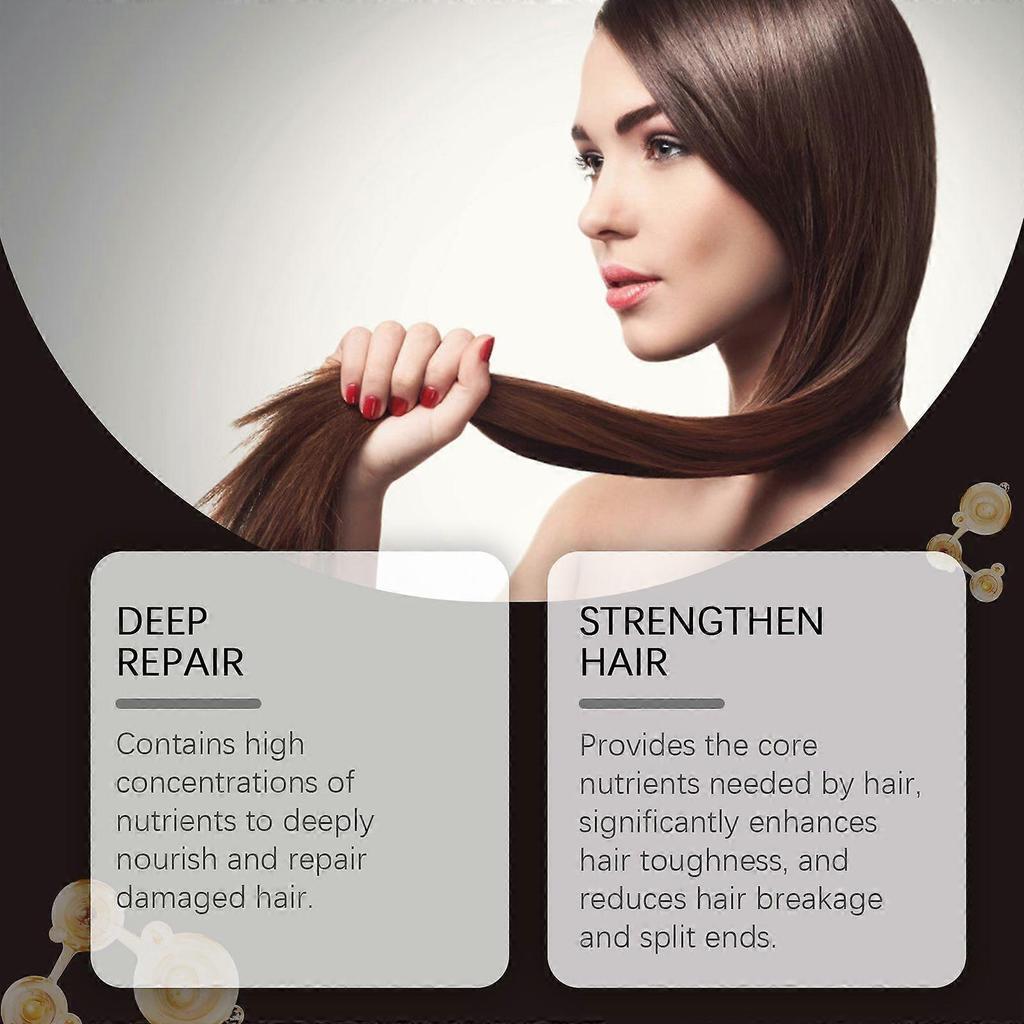 Hoegoa Nourishing Hair Repair Mask Repairs Hair Strands, Making Them Naturally Fluffy, Smooth And Moisturizing. Keratin Hair Care Mask