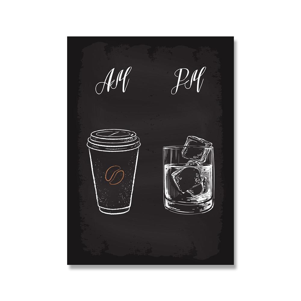 

Хороший день Кофе Пиво Плакат и Печать Простота Настенное Искусство Холст Картина Минималистская Картина Кухня Столовая Украшения 40x60cm No Framed