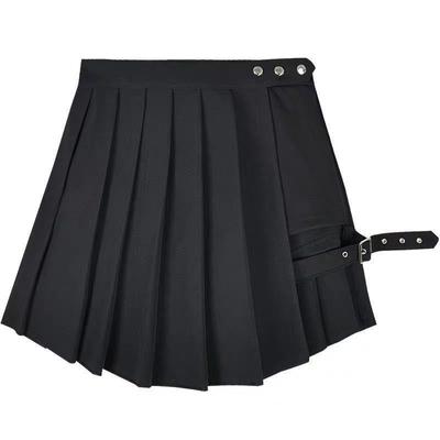 Gotik Bölünmüş Pileli Etek Kadın Düzensiz Mini Kısa Etekler Moda Trendi Punk Streetweed 4XL Artı Boyutu Seksi Dipleri Y2k Kadın Giysileri
