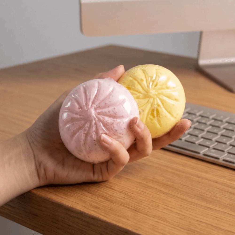 Cute Soft Squishy Big Bun Colorful Sensory Fidget Ball Creative Dumpling Squeeze Toy Birthday Gift