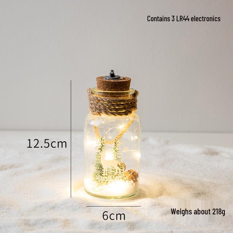 NUCHI Reindeer Snow Globe Night Light - Christmas Ornament & Decoration