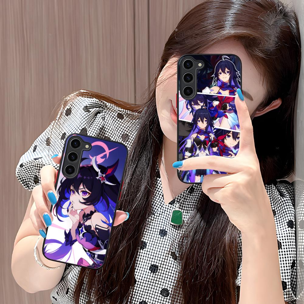 HSR Seele Silicone Mobile Phone Case for Samsung Galaxy S26 S25 S24 S23 S22 S21 Plus FE Ultra Colorful Cover