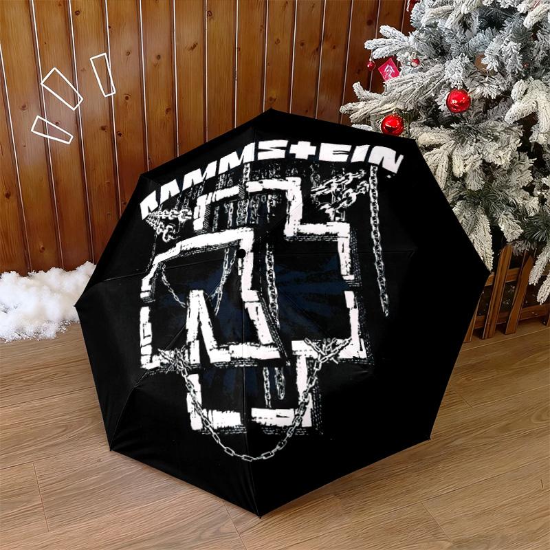 Famous German rock heavy metal band Rammstein Till Lindemann Umbrella, a portable iron travel and camping essential umbrella H4