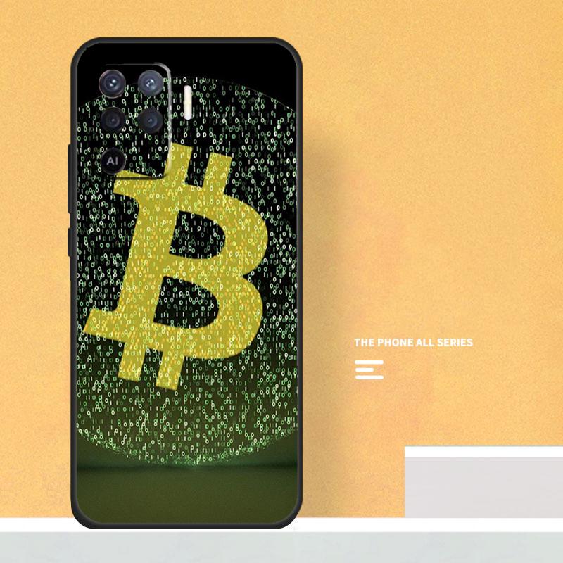 Bitcoins Coin Case For Oppo A74 A94 A54 A15 A17 A57 A6 A5 Pro A16 A76 A96 A40 A60 A80 A18 A38 A58 A78 A98