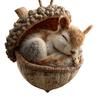 Tierische Weihnachtsanhänger 2D Niedlicher Weihnachtlicher Hängender Acryl-Anhänger Tier Fuchs Eule Eichhörnchen Igel Hase Wildtier-Ornamente