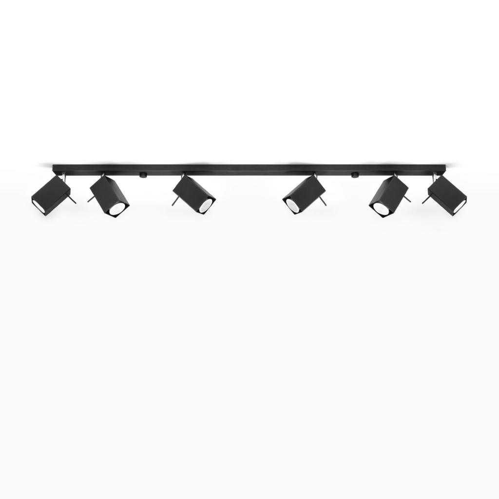 Merida 6L black ceiling lamp