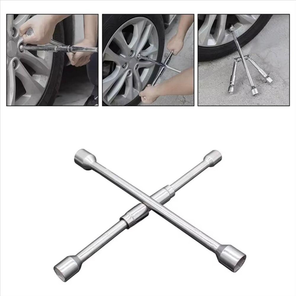 17/19/21/23mm Folding Cross Wrench Labor-Saving Tire Repair Tool Workshop Tools