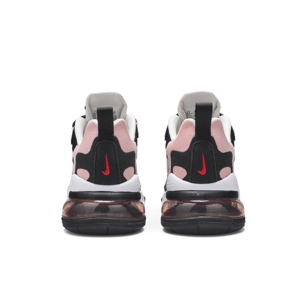 Nike Womens Air Max 270 React 'Coral Black' (women's sizes) Black / White / Bleached Coral / Metallic Gold Running Shoes AT6174 005