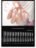 Frosted Almond & Square Nail Tips - No Filing Needed, Full/Half Cover, Ideal for Salons