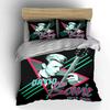 David Bowie Tribute Design Bettwäsche Bettbezug Set Bettbezug Kissenbezüge  (1*Bettbezug 2*Kissenbezüge, ohne Bettdecke)