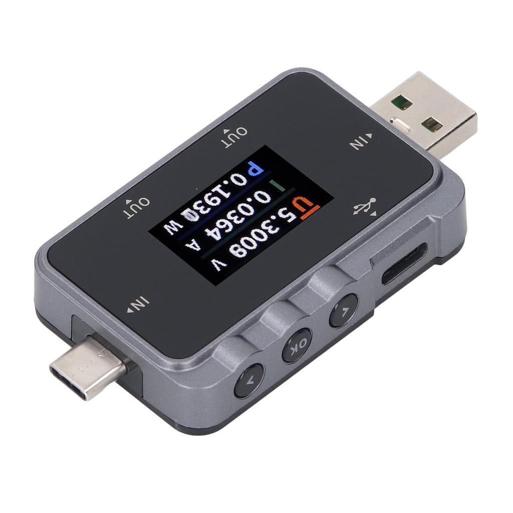 USB Tester 5 Set Data Storage Dynamic Monitoring USB A Type C Voltage Current Power Multimeter 4-24V