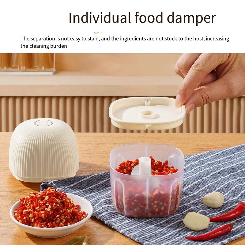 Elektrischer Mini-Knoblauchbrecher für den Haushalt, multifunktionale Hilfsnahrungsmittelmaschine für Babys, Lebensmittelmaschine, Reispastenmaschine