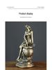 Goddess Resin Craft: European Retro Desktop Decoration, Copper Imitation Ornament