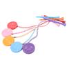 5Pcs 3 1 4 Inch Golf Wooden Tees With Anti Loss Rope Magnetic EVA Foam Multi Color Expression Pattern