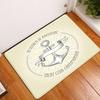 1Pc White Anchor & Navy Blue Nautical Washable Door Mat Non Slip Entrance Floor Carpet Easy To Clean Hallway Bath Kitchen Rug