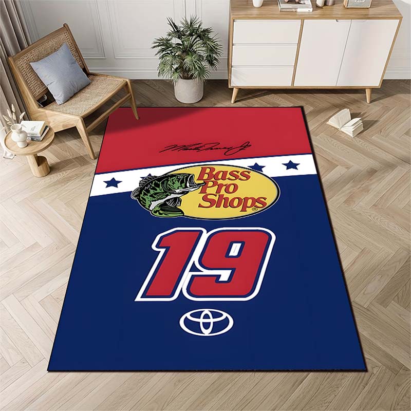 Fishing B-Bass Pro Pattern Living Room Bedroom Carpet Bedside Bathroom Floor Mat 15 Size Custon Pattern Area Rug Room Club Decor