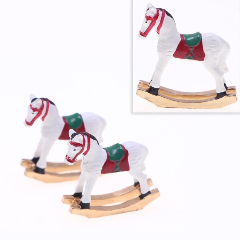 1 Piece 1/12 Dollhouse Miniature Trojans Model Toy Doll House Mini Christmas Decoration Diy Accessories Bedroom Scene Prop