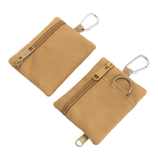Tactical Keychain Pouch Zippered Coin Purse Military Mini Size Belt Gear EDC Pocket