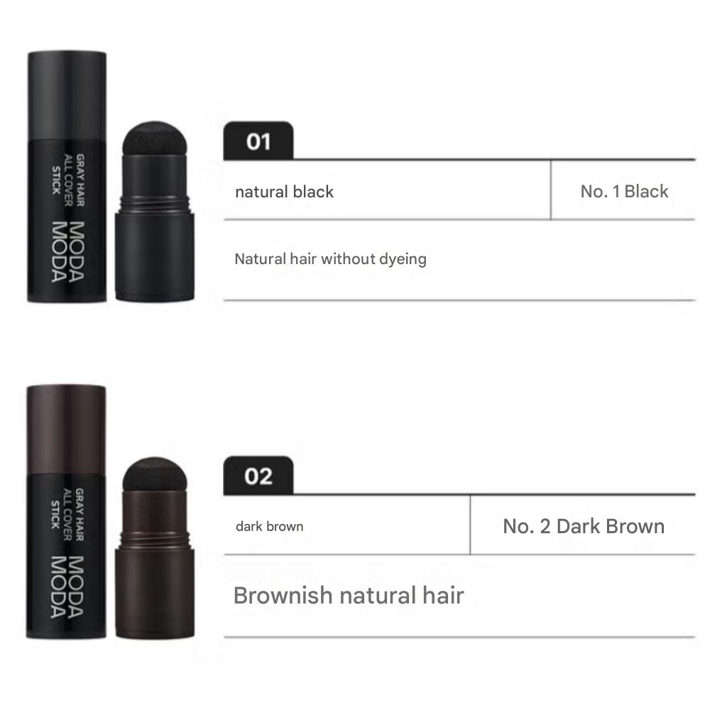 Modamoda Pokrycie siwych włosów Ciemny brąz