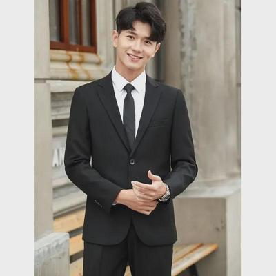 Trendige lässige Anzugjacke im koreanischen Stil für junge Männer – Schön & leichtes Business Hongkonger Marke