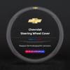 Car Steering Wheel Cover Breathable Anti-Slip Comfort Grip For Chevrolet Corvette Montana TrailBlazer Silverado Camar Keychain