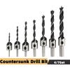 Senkbohrer-Set Senker Holzbearbeitung Anfasen Bohrer Gegenbohrer Pilotlochbohrer Schraubenlochbohrer