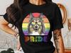 Collie Pride Dog T-Shirt, Colorful Rainbow Glasses Dog, LGBTQ Support Tee, Unisex Fashion Clothing, Pet Lover Gift, Gay Pride Parade Apparel