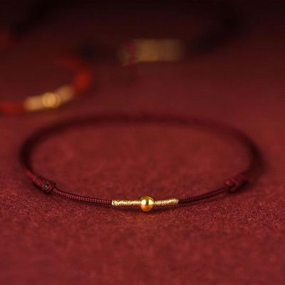 Handgemachtes Armband Rotes Seil Glücksarmband Damen Herren Bestes Armband Fußkettchen