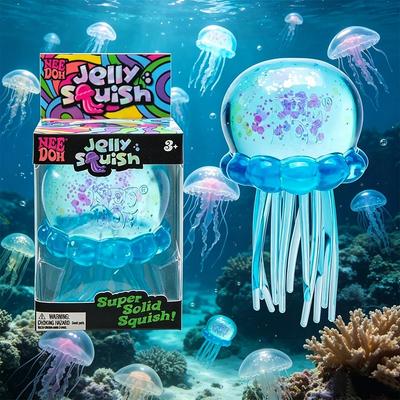 Populair Nee Doh Kwallen & Kubus Squeeze Speelgoed, Zacht Jelly Knijp Speelgoed voor Stressverlichting Fidget Speelgoed, Sensorisch NeeDoh voor Kinderen & Volwassenen