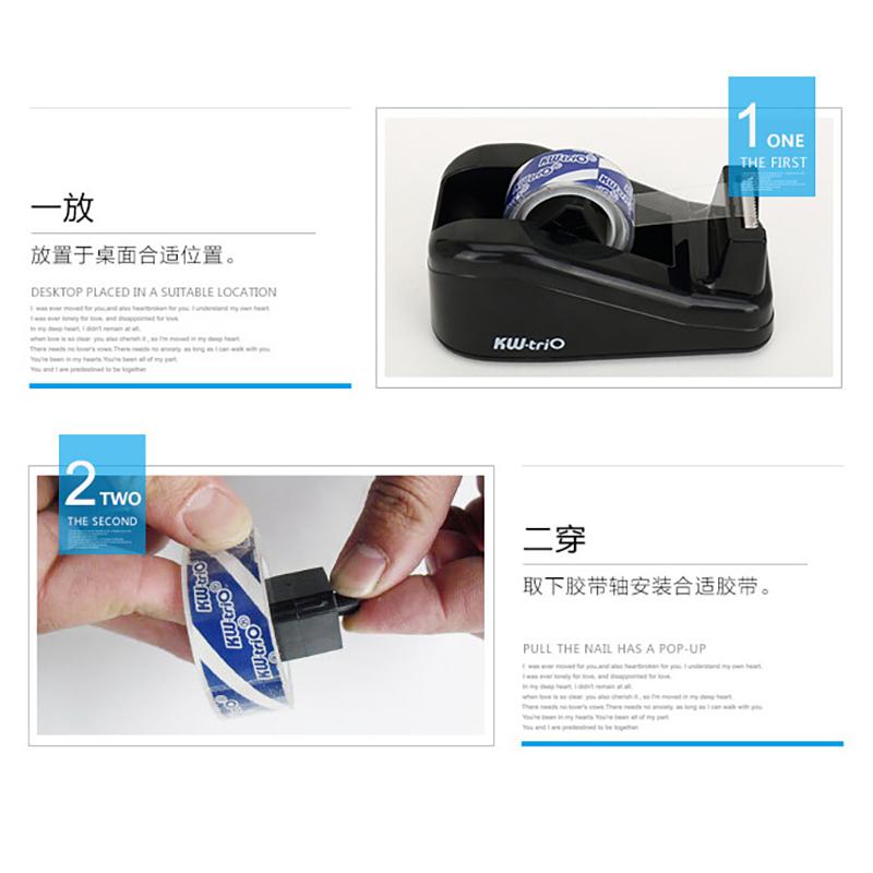 Tape Dispenser Large Stationery Adhesive Tape Cutter Sealing Tape Table Base Dispenser Office Supplies Packaging Tapes Dispenser
