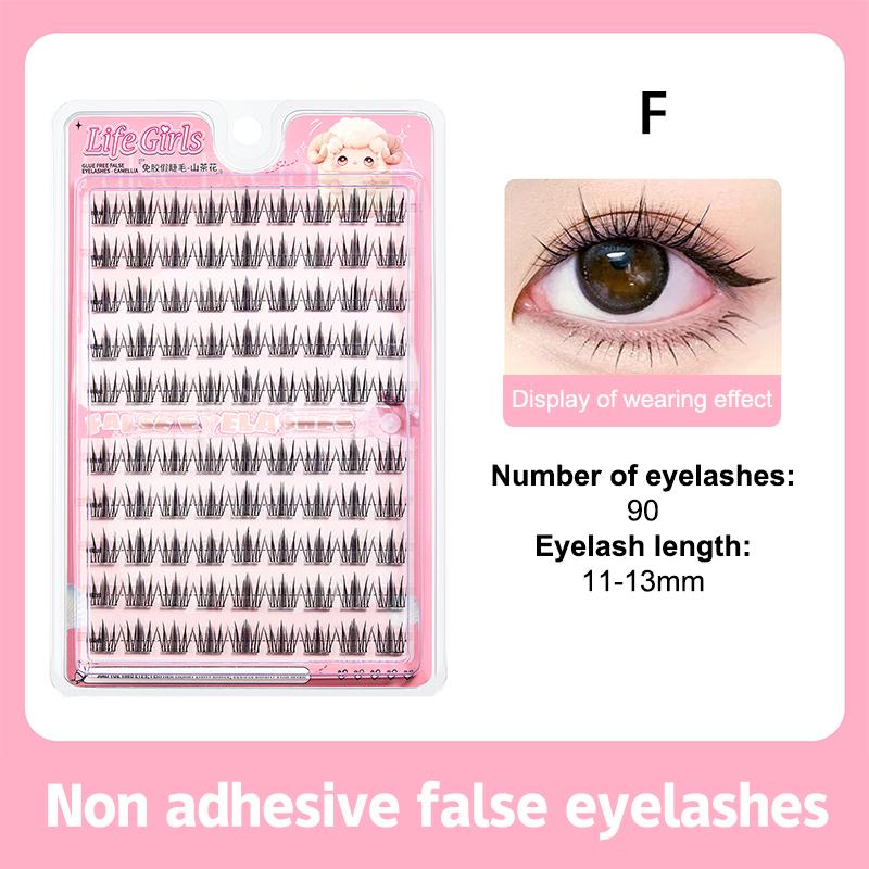 Self Adhesive Eyelashes Cluster Lashes No Glue Individual Lashes Soft Idol Lash Clusters Reusable Self Adhesive Lashes