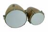 Two-Piece Natural Wood Bango Drum Set | Brown Folk Musical Instrument for Percussion & Classical Music