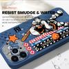 Astronaut Pattern Phone Case for iPhone 15 14 13 12 11 Samsung Galaxy A12 A52 S24 S23 Xiaomi POCO Redmi Soft Square Liquid Silicone Cover Casing
