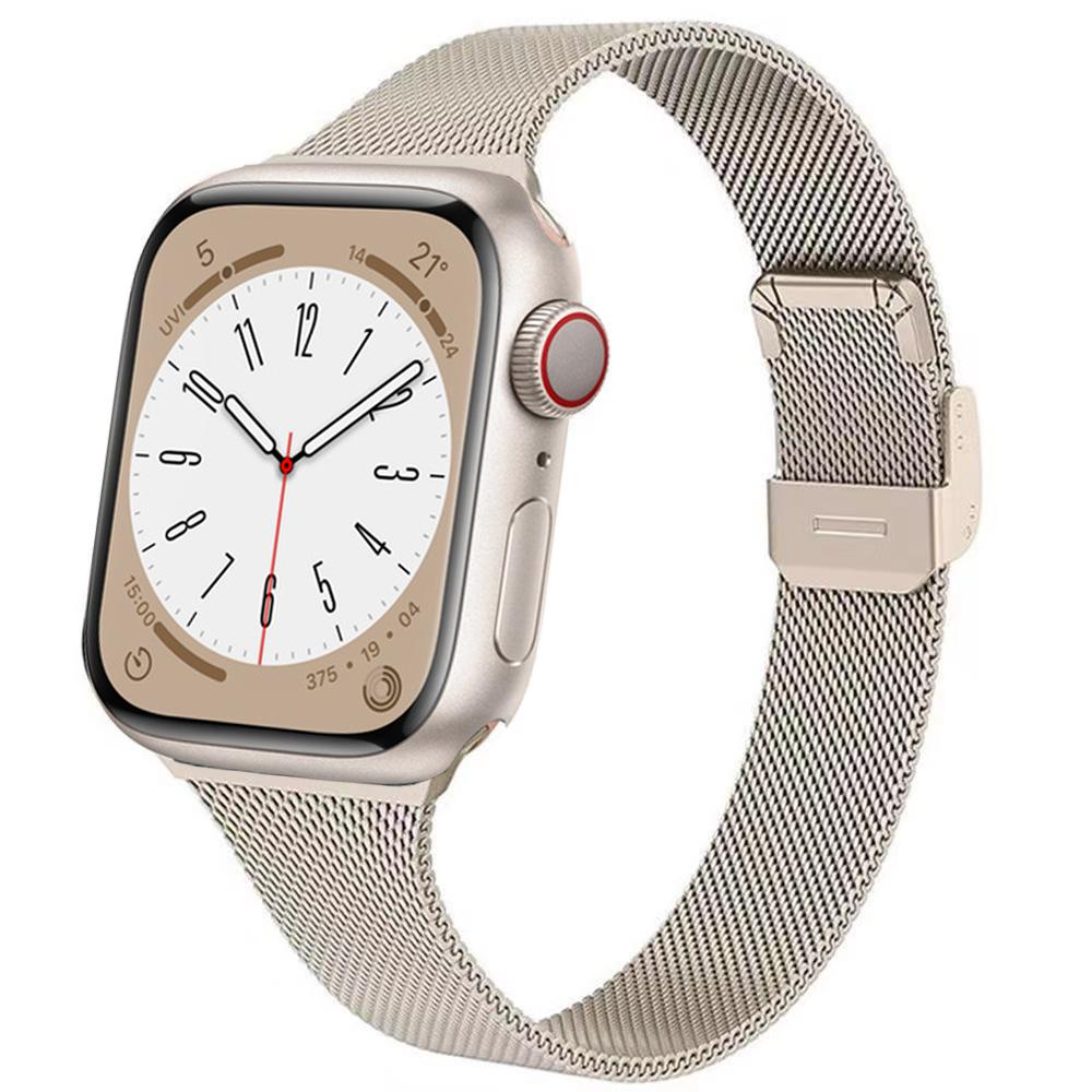 Silm Milanese Strap For Apple Watch Band 11 10 9 8 7 46mm 42mm 45mm 41mm Ultra 3/2 49mm Metal Bracelet iWatch 6 5 4 SE 44mm 40mm