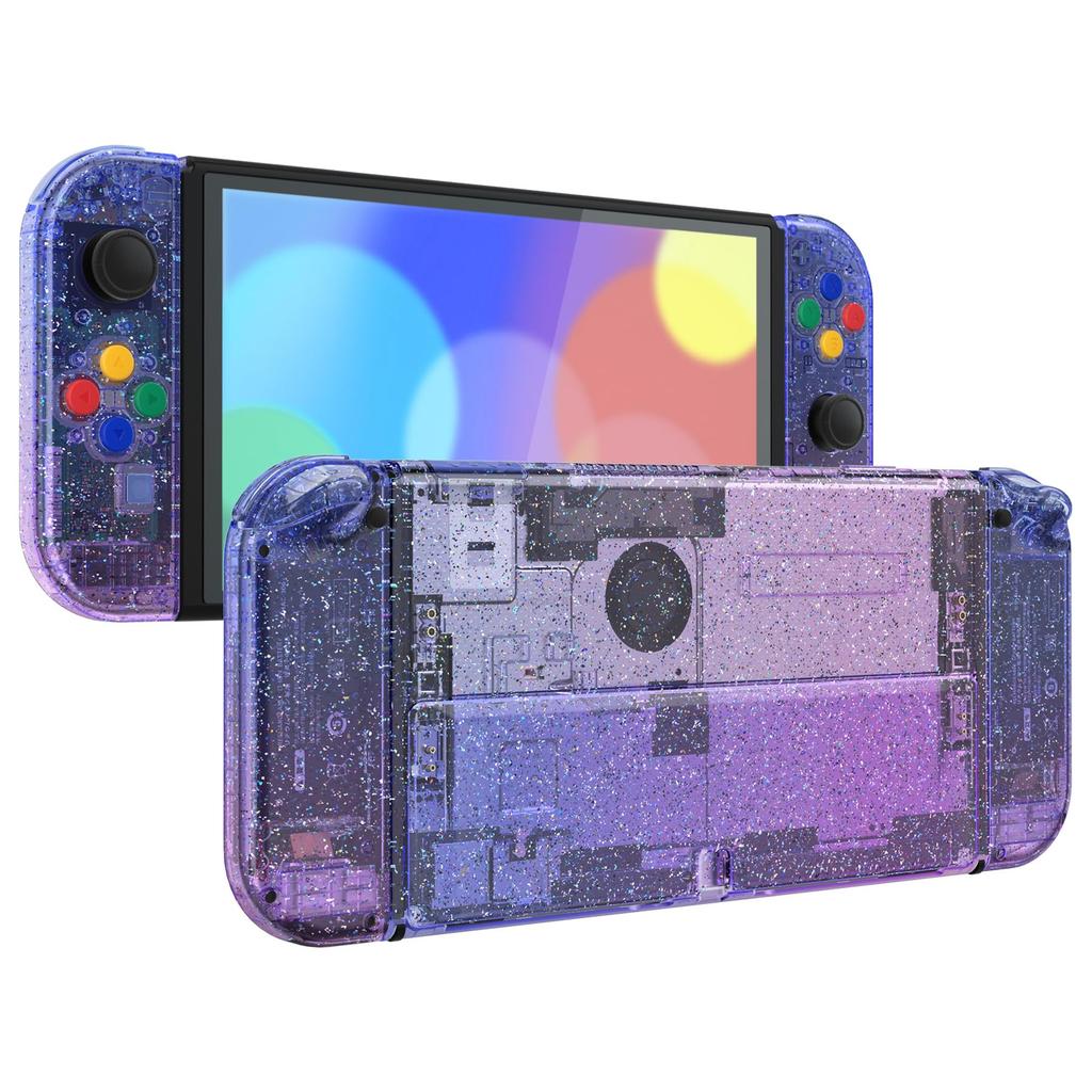 Not the Main Unit Back Plate for eXtremeRate Switch OLED Compatible Back Plate PC Switch Back Switch Compatible with Switch OLED Joycon Handheld