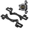 Fog Light Bracket, Screw, Qiilu Fog Light Bracket, 4" Steel Front Bumper Fog Light