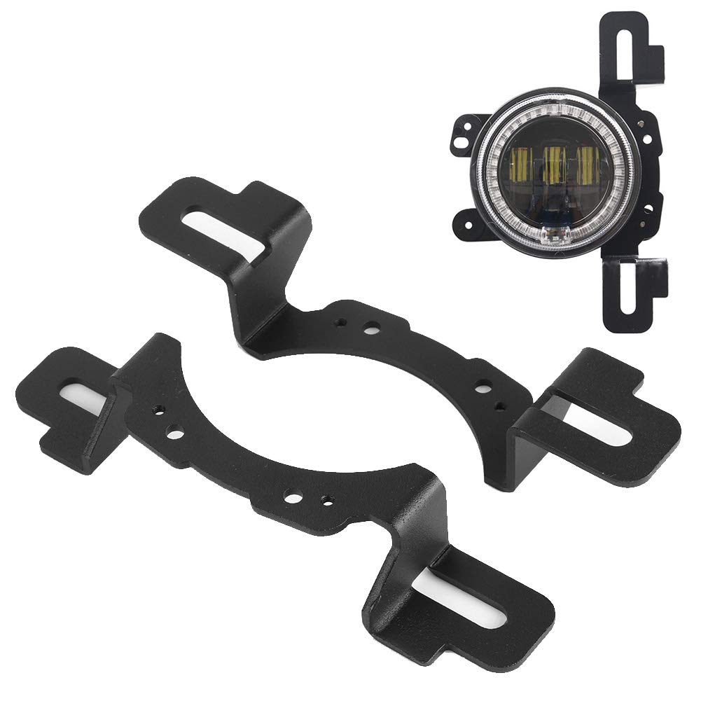 Fog Light Bracket, Screw, Qiilu Fog Light Bracket, 4" Steel Front Bumper Fog Light