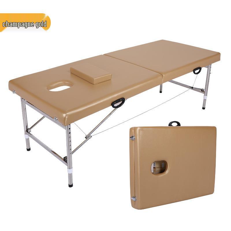 Handheld Multifunction Portable Folding Massage Bed - Reinforced Double Bar Beauty, Tuina & Moxibustion Bed