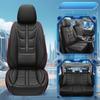 Set di Coprisedili per Auto Universali in Ecopelle - Lusso Full Surround Cuscino Traspirante con Imbottitura in Spugna - Lavabile a Mano e Sicuro per il Lavaggio a Secco