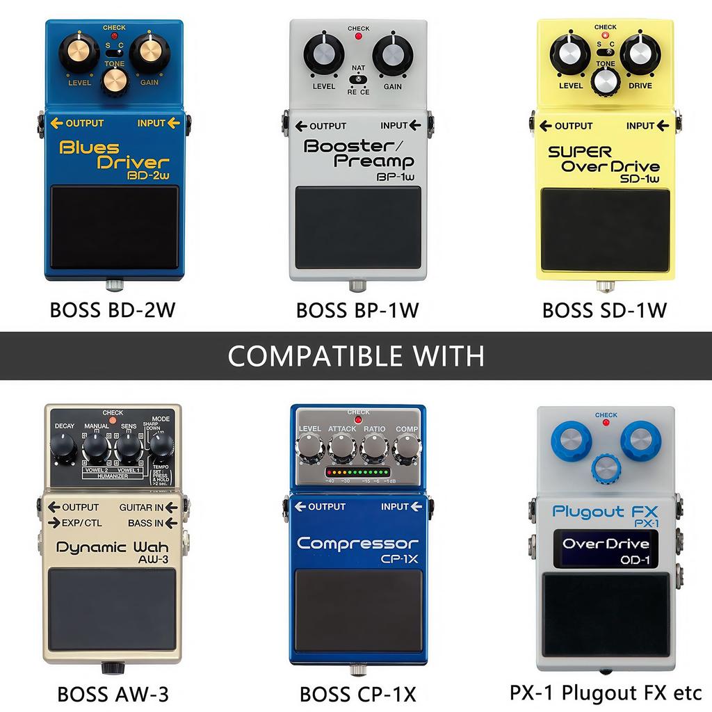 Musiin Guitar Effects Hard Shell Protective Bag, compatible with BOSS JB-2D, BOSS DS-1W, BOSS OD-1X, BOSS CS-3 and other effects, its protective and