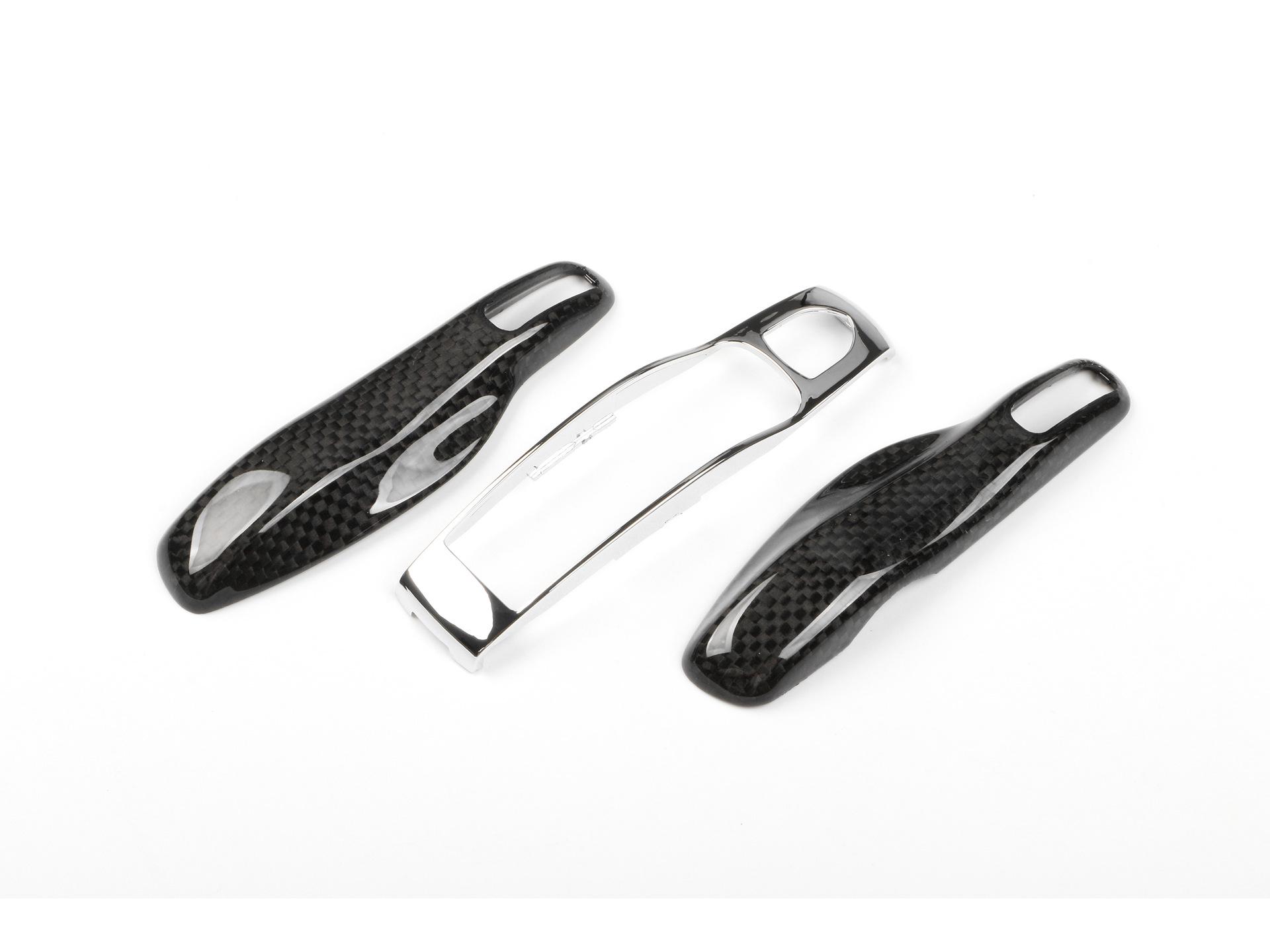 

Porsche Carbon Fiber Key Shell for 718, Cayenne, Macan, Taycan, Panamera, 911 10.5*8.5*3CM