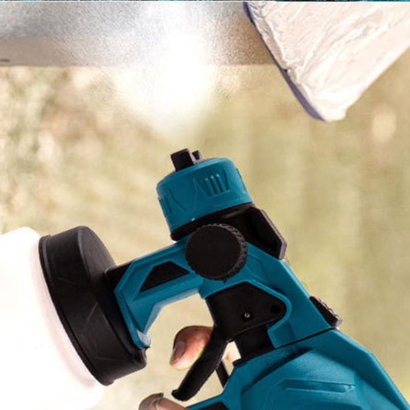 Lithium Ion Spray Paint Gun Household Rechargeable Paint Sprayer Cordless Portable Wall Floor Paint Spraying Tool