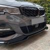 3Pcs Front Splitter For BMW G20 G21 M-Sport 320i 330i M340i xDrive 2019-2022 Gloss Black Body Kits Spoiler Diffuser Guard Tuning