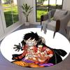 One Piece Monkey D Luffy Round Area Rug Carpet Rug For Living Room Bedroom Sofa Playroom Decor Nonslip Floor Mat