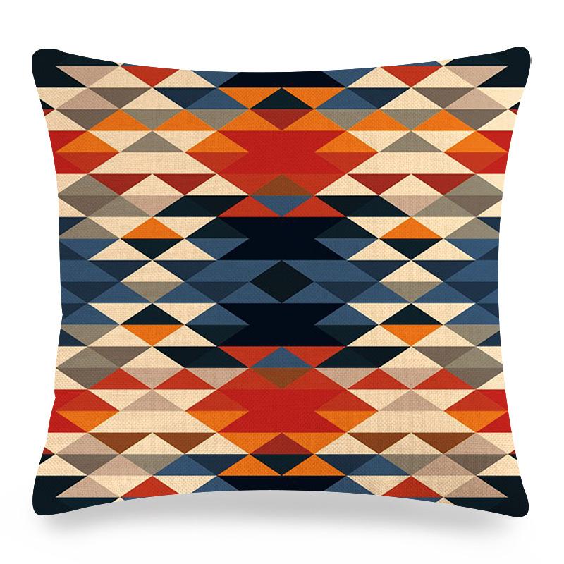 Smooth Geometric Abstraction Digital Printing Short Plush Pillow Covers For Car Sofa Office Cushion Cover Home Goods 60X60Cm