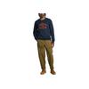Timberland Felpa Uomo a Spalla Scesa Girocollo Maniche Lunghe Blu Navy A6977-433
