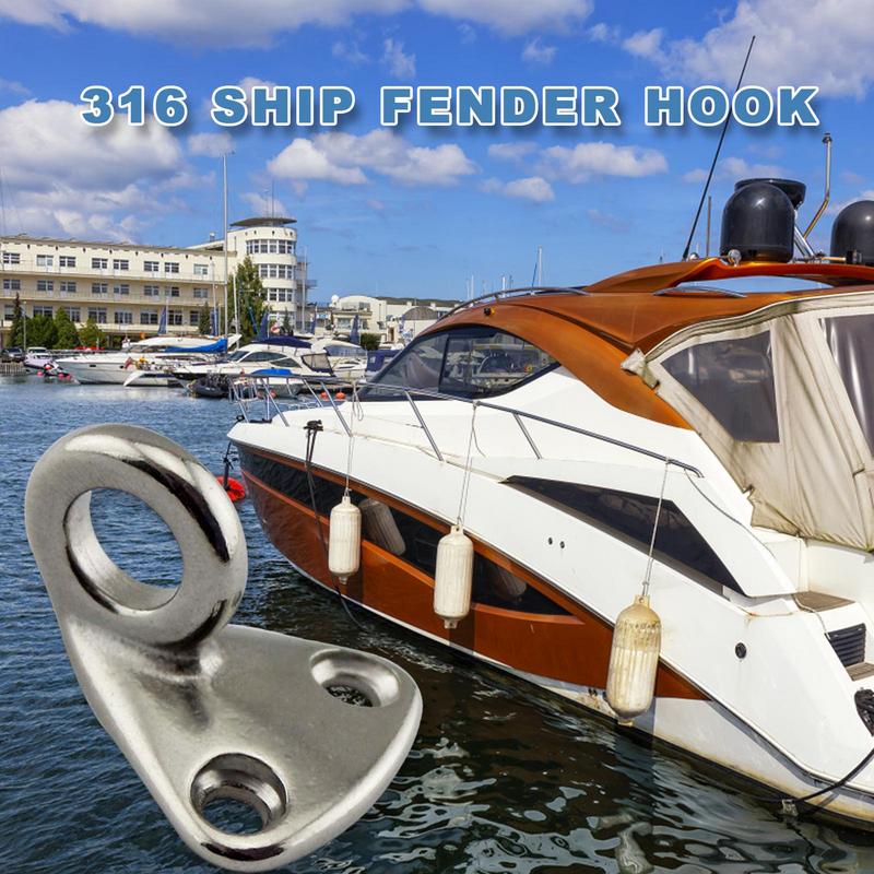Stainless Steel Hook Ship Wall Hooks Tug Marine Grade Fending Hook Boat Accessories For Rappelling Anchoring Belaying Rigging