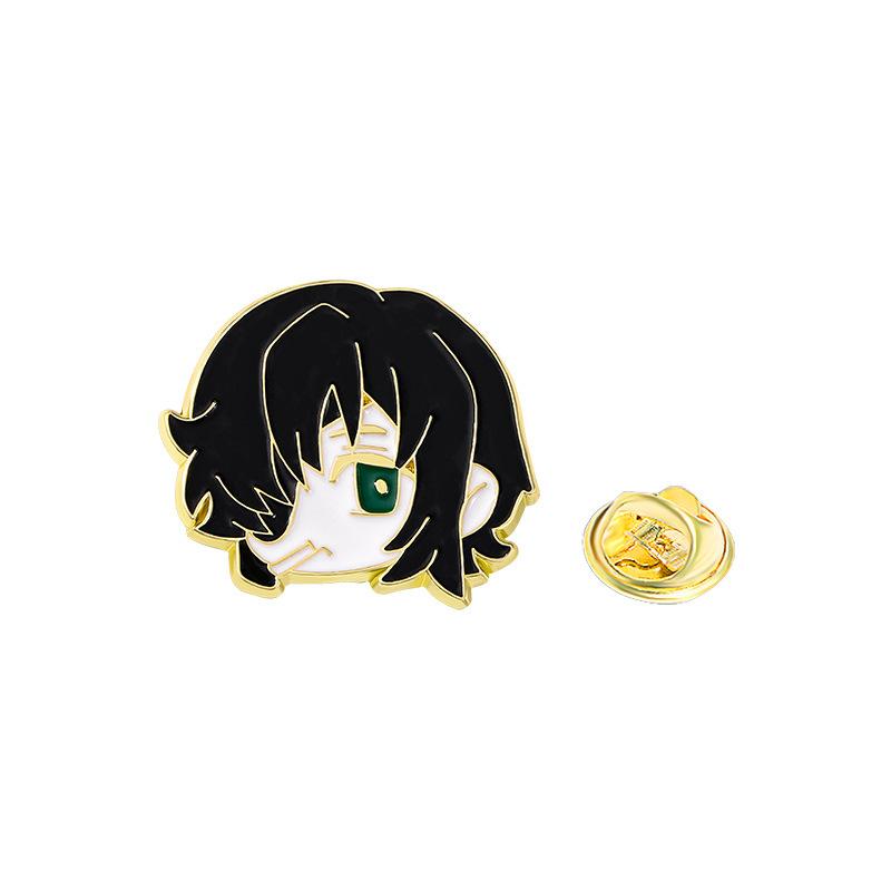 Japanese Cartoon Two-dimensional Animation Badge Chainsaw Man, Machima Fanren Peripheral Metal Brooch Clothing Accessories